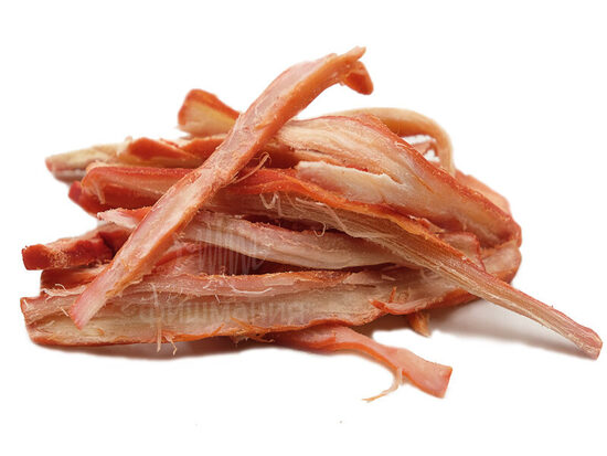 Kalmāra žāvēta uzkoda ar krabju garšu